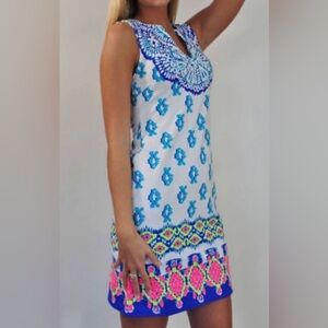 Lilly Pulitzer Harper Shift Dress, Resort White, To The Sea